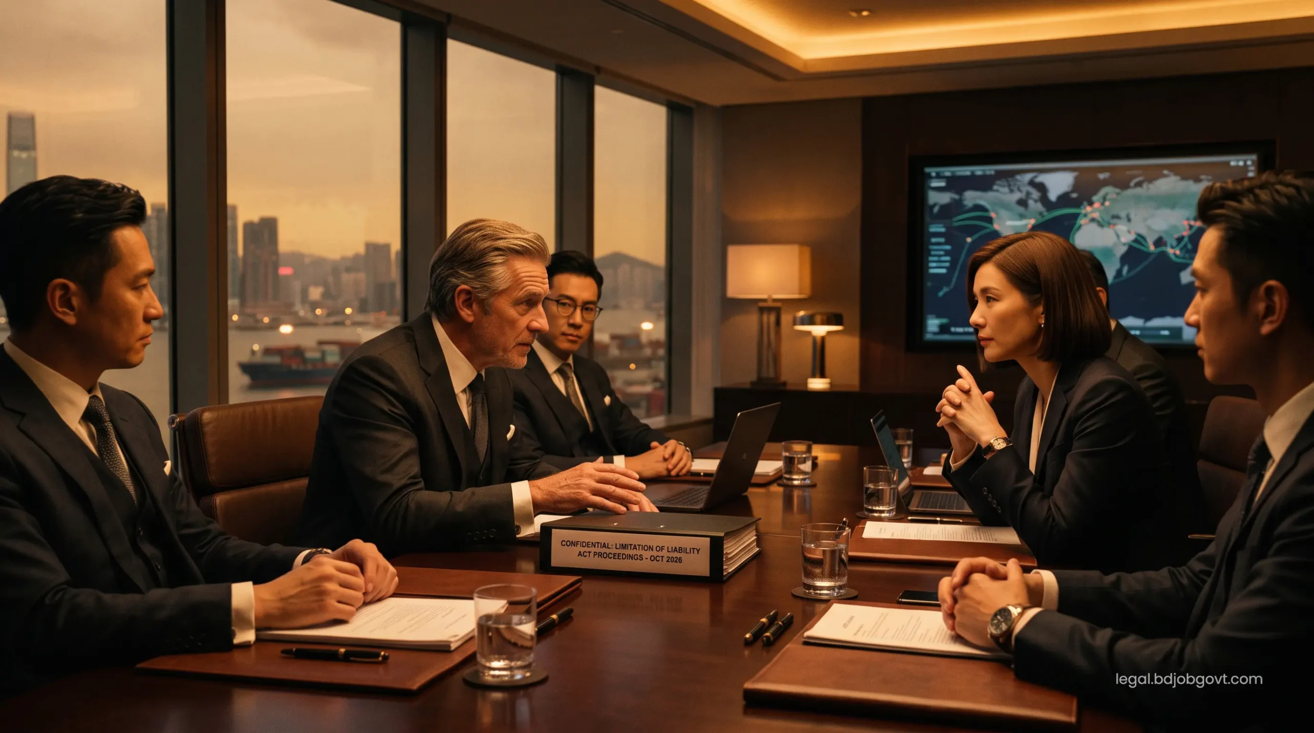 High-net-worth corporate defense lawyers negotiating Limitation of Liability Act parameters and global maritime settlements.